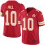 Nike Kansas City Chiefs #10 Tyreek Hill Red Team Color Mens Stitched NFL Vapor Untouchable Limited Jersey