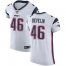 Nike New England Patriots #46 James Develin White Mens Stitched NFL Vapor Untouchable Elite Jersey
