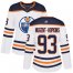 Adidas Edmonton Oilers #93 Ryan Nugent-Hopkins White Road Authentic Womens Stitched NHL Jersey