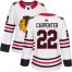 Adidas Chicago Blackhawks #22 Ryan Carpenter White Road Authentic Womens Stitched NHL Jersey