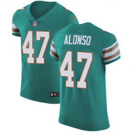 Nike Miami Dolphins #47 Kiko Alonso Aqua Green Alternate Mens Stitched NFL Vapor Untouchable Elite Jersey