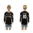Chelsea #10 Hazard SEC Away Long Sleeves Kid Soccer Club Jersey