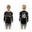 Chelsea #10 Hazard SEC Away Long Sleeves Kid Soccer Club Jersey