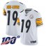 Nike Pittsburgh Steelers #19 JuJu Smith-Schuster White Mens Stitched NFL 100th Season Vapor Limited Jersey