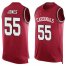 Nike Arizona Cardinals #55 Chandler Jones Red Team Color Mens Stitched NFL Limited Tank Top Jersey