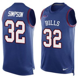 Nike Buffalo Bills #32 O. J. Simpson Royal Blue Team Color Mens Stitched NFL Limited Tank Top Jersey