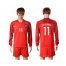 Portugal #11 Vieirinha Home Long Sleeves Soccer Country Jersey