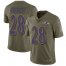 Nike Baltimore Ravens #28 Anthony Averett Olive Mens Stitched NFL Limited 2017 Salute To Service Jersey