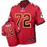 Nike Kansas City Chiefs #72 Eric Fisher Red Team Color Mens Stitched NFL Elite Drift Fashion Jersey