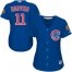 Chicago Cubs #11 Yu Darvish Blue Alternate Womens Stitched MLB Jersey