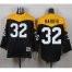 Mitchell And Ness 1967 Pittsburgh Steelers #32 Franco Harris Black/Yelllow Throwback Mens Stitched NFL Jersey