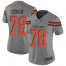 Nike Cleveland Browns #78 Jack Conklin Gray Womens Stitched NFL Limited Inverted Legend Jersey
