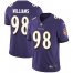 Nike Baltimore Ravens #98 Brandon Williams Purple Team Color Mens Stitched NFL Vapor Untouchable Limited Jersey