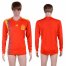 Spain Home 2018 FIFA World Cup Long Sleeve Thailand Soccer Jersey