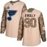 Adidas St. Louis Blues #90 Ryan OReilly Camo Authentic 2017 Veterans Day Stanley Cup Champions Stitched Youth NHL Jersey