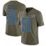 Nike Detroit Lions #51 Jahlani Tavai Olive Mens Stitched NFL Limited 2017 Salute To Service Jersey