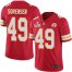 Nike Kansas City Chiefs #49 Daniel Sorensen Red Team Color Mens Super Bowl LV Bound Stitched NFL Vapor Untouchable Limited Jersey