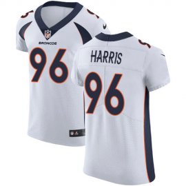 Nike Denver Broncos #96 Shelby Harris White Mens Stitched NFL New Elite Jersey