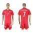 Norway #7 Pedersen Home Soccer Country Jersey