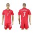 Norway #7 Pedersen Home Soccer Country Jersey