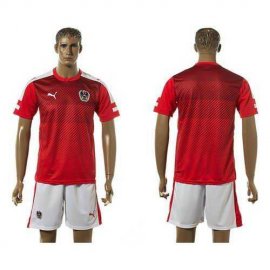 Austria Blank Red Home Soccer Country Jersey