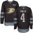 Adidas Anaheim Ducks #4 Cam Fowler Black 1917-2017 100th Anniversary Stitched NHL Jersey