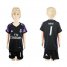 Real Madrid #1 Navas Black Kid Soccer Club Jersey