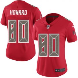 Nike Tampa Bay Buccaneers #80 O. J. Howard Red Womens Stitched NFL Limited Rush Jersey