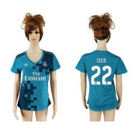 Womens Real Madrid #22 Isco Sec Away Soccer Club Jersey