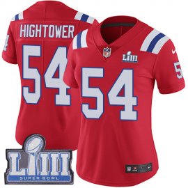 Nike New England Patriots #54 Donta Hightower Red Alternate Super Bowl LIII Bound Womens Stitched NFL Vapor Untouchable Limited Jersey