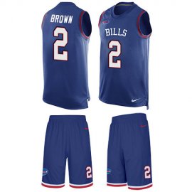 Nike Buffalo Bills #2 John Brown Royal Blue Team Color Mens Stitched NFL Limited Tank Top Suit Jersey