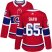 Adidas Montreal Canadiens #65 Andrew Shaw Red Home Authentic Womens Stitched NHL Jersey