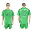 Bayern Munchen #1 Neuer Green Goalkeeper Soccer Club Jersey