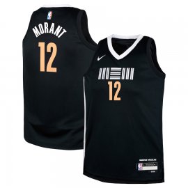 Ja Morant Memphis Grizzlies Nike Youth 2023/24 Swingman Replica Jersey – City Edition – Black