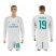 Real Madrid #19 Modric White Home Long Sleeves Soccer Club Jersey