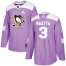 Adidas Pittsburgh Penguins #3 Olli Maatta Purple Authentic Fights Cancer Stitched NHL Jersey