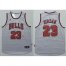 Revolution 30 Bulls #23 Michael Jordan Grey Stitched NBA Jersey
