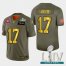 Nike San Francisco 49ers #17 Emmanuel Sanders Mens Olive Gold Super Bowl LIV 2020 2019 Salute to Service NFL 100 Limited Jersey