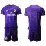 Real Madrid Blank Purple Goalkeeper Soccer Club Jersey