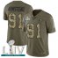 Nike San Francisco 49ers #91 Arik Armstead Olive/Camo Super Bowl LIV 2020 Mens Stitched NFL Limited 2017 Salute To Service Jersey