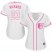 Baltimore Orioles #23 Joey Rickard White/Pink Fashion Womens Stitched MLB Jersey