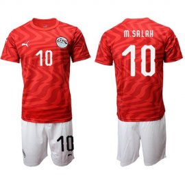 Egypt #10 M.Salah Red Home Soccer Country Jersey