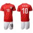 Egypt #10 M.Salah Red Home Soccer Country Jersey