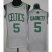 Boston Celtics 5 Kevin Garnett White Revolution 30 NBA Jerseys Cheap