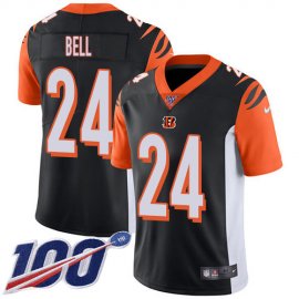 Nike Cincinnati Bengals #24 Vonn Bell Black Team Color Mens Stitched NFL 100th Season Vapor Untouchable Limited Jersey
