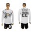 Germany #22 Ter Stegen White Home Long Sleeves Soccer Country Jersey