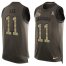 Nike Jacksonville Jaguars #11 Marqise Lee Green Mens Stitched NFL Limited Salute To Service Tank Top Jersey