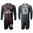 AC Milan #63 Cutrone Third Long Sleeves Soccer Club Jersey