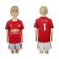 Manchester United #1 De Gea Home Kid Soccer Club Jersey