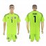 Germany #1 NEUER Fluorescent Green Goalkeeper 2018 FIFA World Cup Soccer Jersey